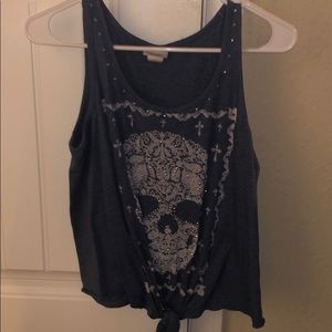 Skull Tank Top Size Small